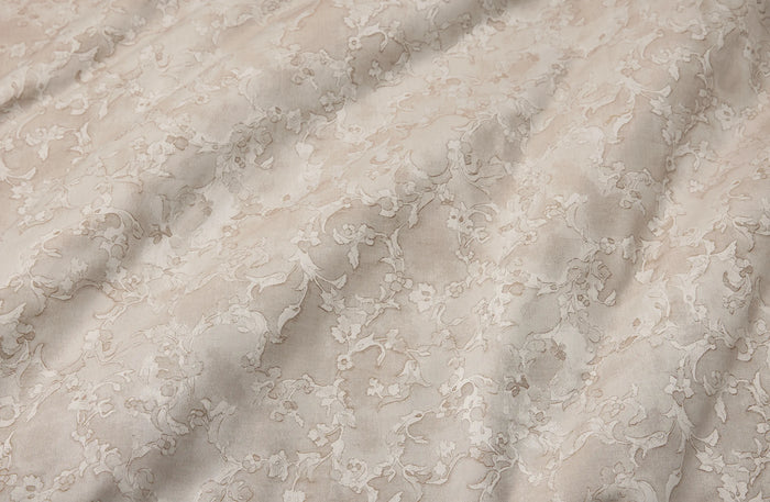 Altea Khaki floral bed linens texture