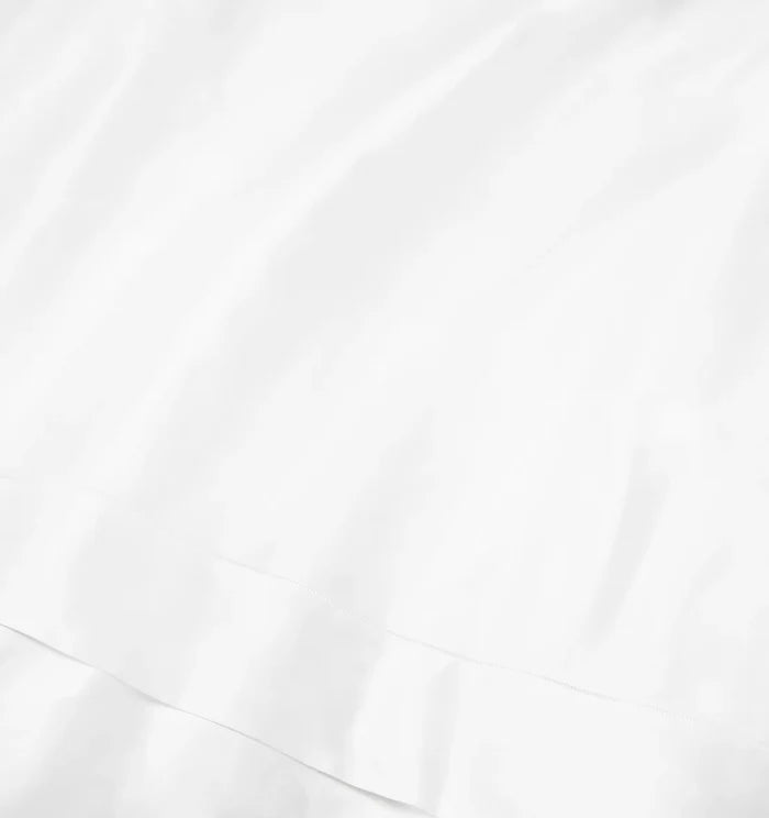 Ariel white bed linen close up texture