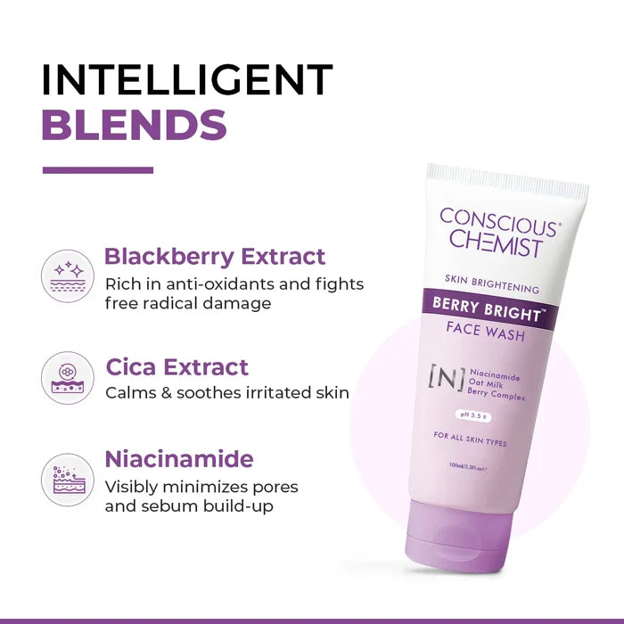 Berry Bright Face Wash( Pack Of Two) | 2x100 ML | Best Deal