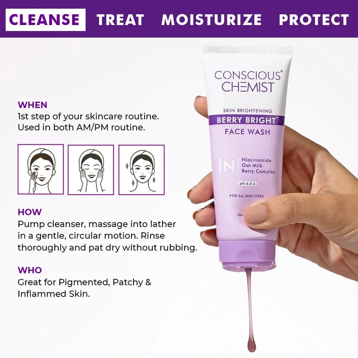 Berry Bright Face Wash( Pack Of Two) | 2x100 ML | Best Deal