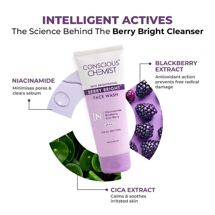 Berry Bright Face Wash( Pack Of Two) | 2x100 ML