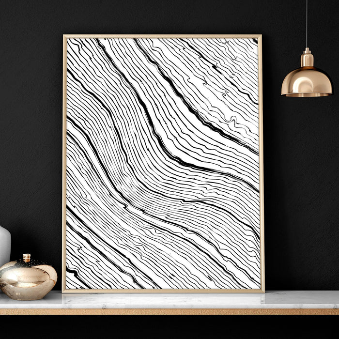 Black and white art wall | set of 2 wall art prints for living room
