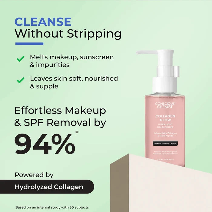 Brightening Double Cleanse Routine | Oil Cleanser, Face Wash & Sunscreen | Combo