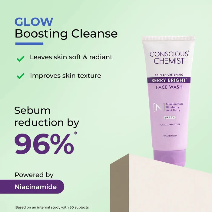 Brightening Double Cleanse Routine | Oil Cleanser, Face Wash & Sunscreen | Combo