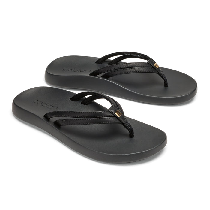 Pair of black sandals on a white background #color_black