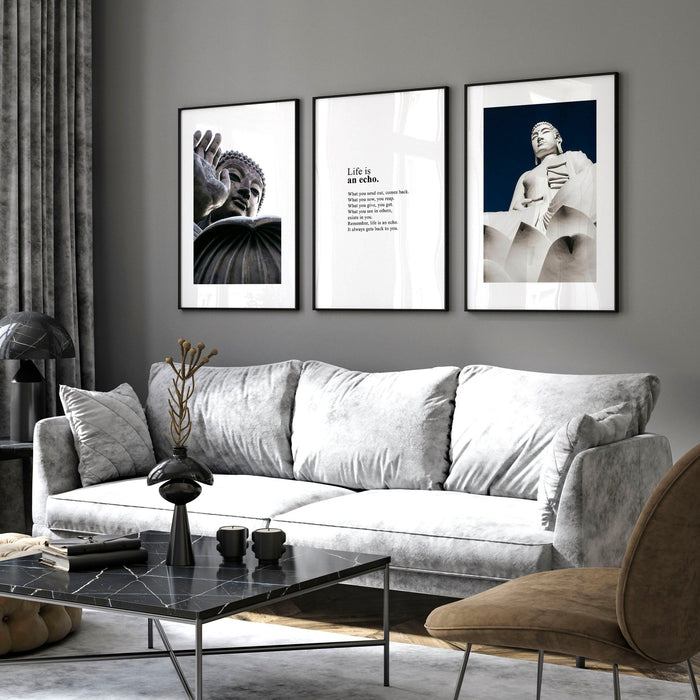 Buddhist wall art | set of 3 wall art prints