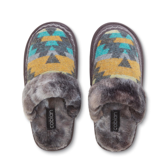 Cobian Cheyenne Mule Charcoal Top View #color_charcoal