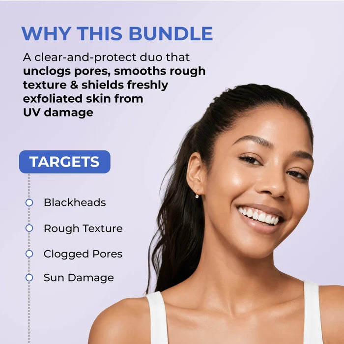 Clear & Protect Duo | Blackhead Melting Water & Sun Drink SPF 50 | Combo