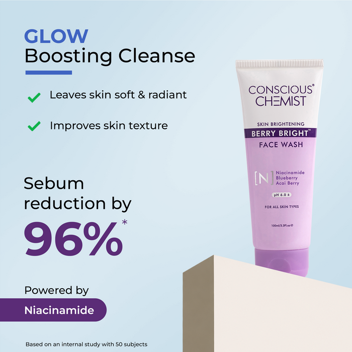 Collagen & Brightening Routine | Berry Bright Face Wash, Peptide Serum & Collagen Jelly Cream | Combo