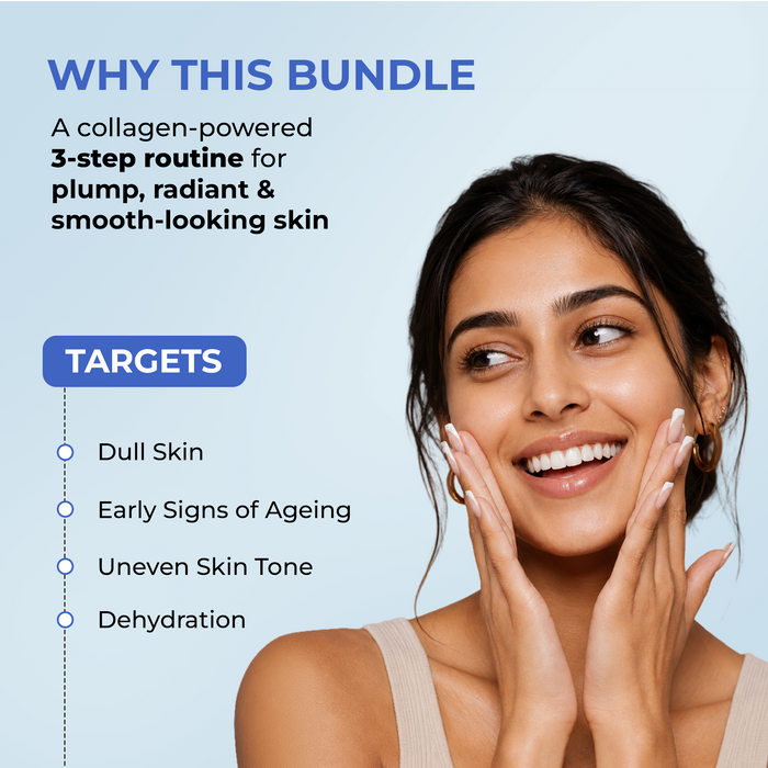 Collagen & Brightening Routine | Berry Bright Face Wash, Peptide Serum & Collagen Jelly Cream | Combo