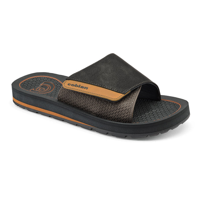 Cobian DRT Slide Charcoal 3 Quarter View #color_charcoal