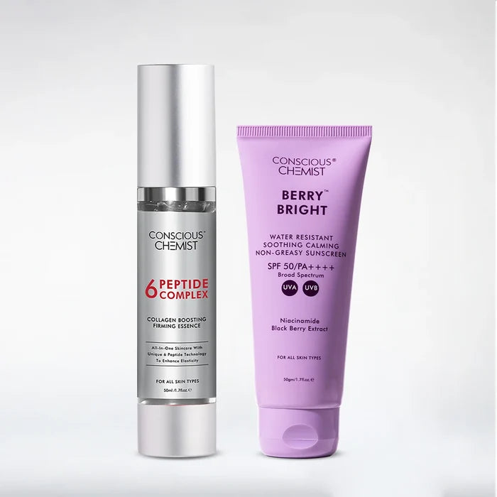 Firming & Protection Duo | Peptide Serum & Berry Bright Sunscreen | Combo