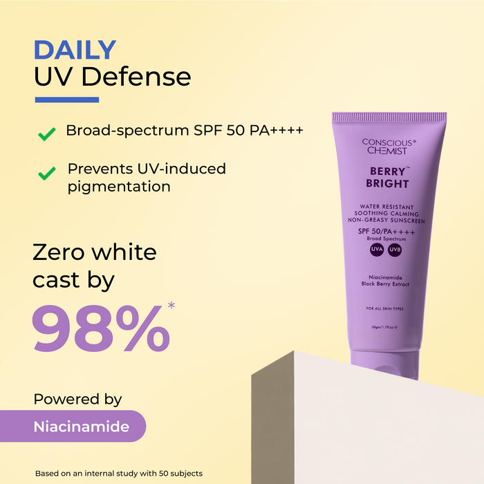 Firming & Protection Duo | Peptide Serum & Berry Bright Sunscreen | flat 50