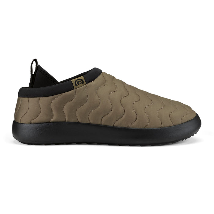 Khaki slip-on shoe with black sole on a white background #color_taupe