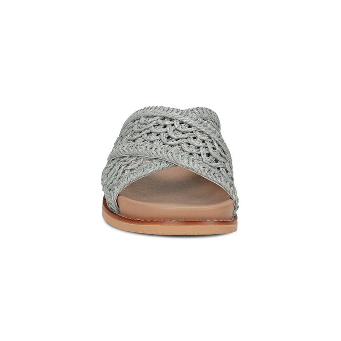 Flurry Round Toe Slip-on Flat Casual Sandals