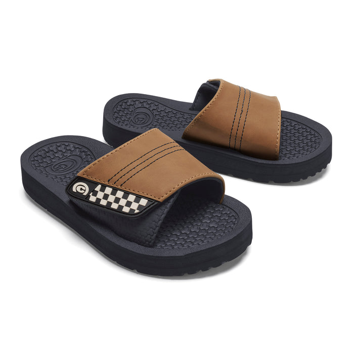 Futures Slide Tan 3 Quarter Pair View #color_tan