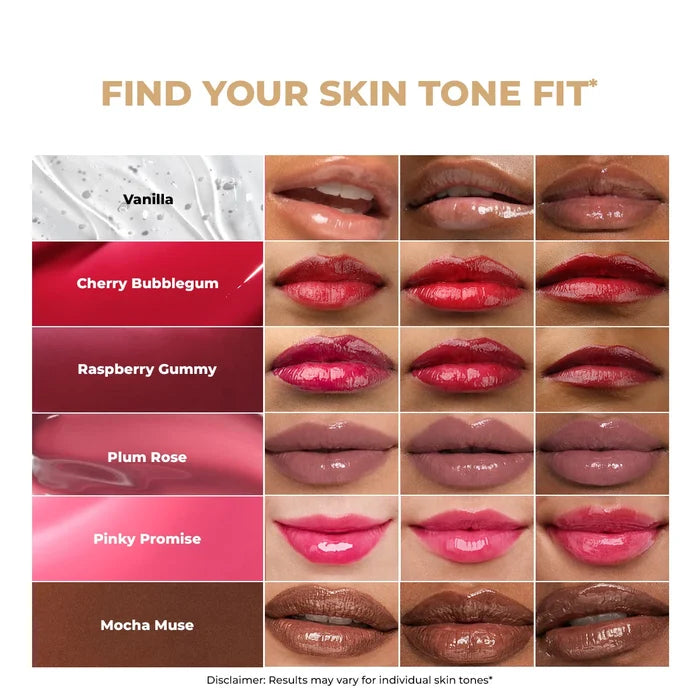 Glossy Peptide Lip Balm (Pack Of 2) | Cherry Bubblegum | 12 Hrs Hydration | 2x15 Gms