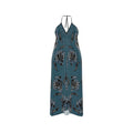 Halterneck backless dress