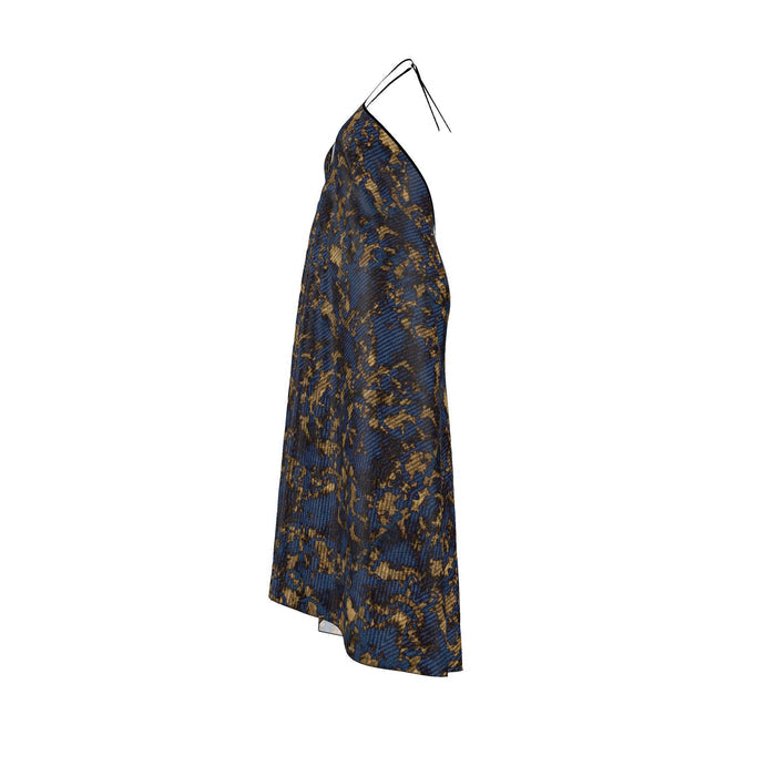 Halterneck backless dress