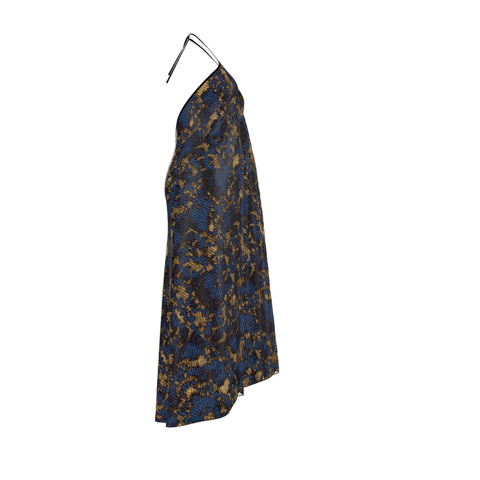 Halterneck backless dress