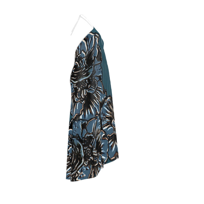 Halterneck backless dress