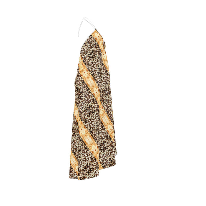Halterneck backless dress
