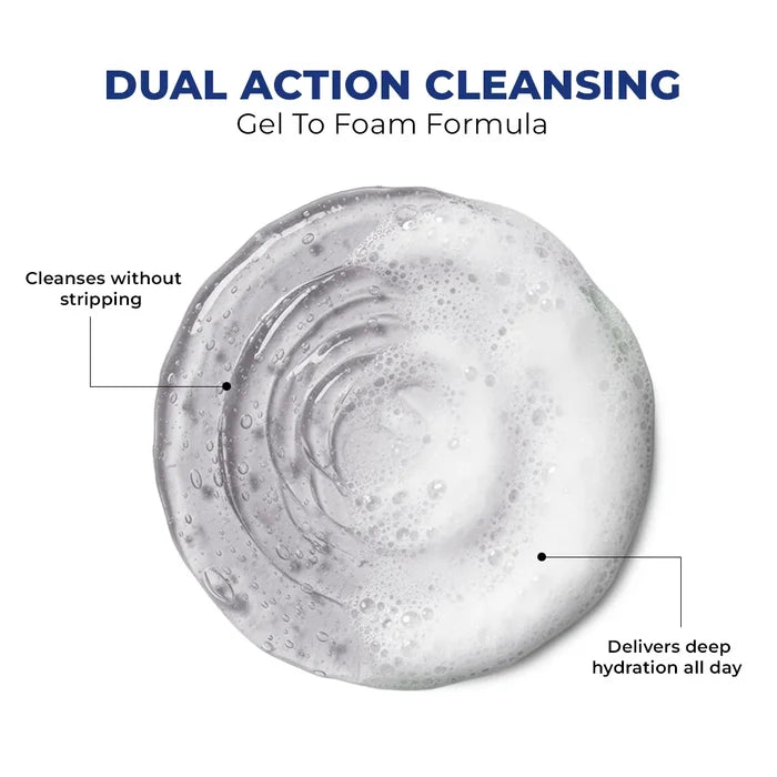 Hydro+ Face Wash( Pack Of Two) | Hyaluronic Acid & Ceramides | 2x100 ml | Best Deal