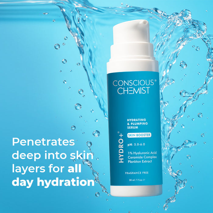 Hydro+ Hydrating & Plumping Serum | 1% Multi-Molecular Hyaluronic Acid | Flash Sale