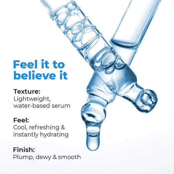 Hydro+ Hydrating & Plumping Serum | 1% Multi-Molecular Hyaluronic Acid | Flash Sale