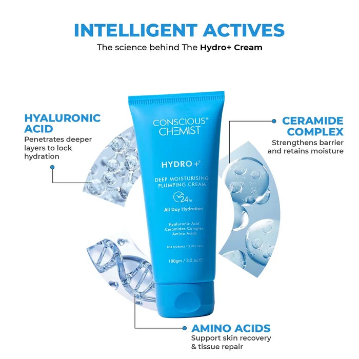 Hydro+ Multi Hyaluronic Acid Moisturiser (Pack Of 2) | 2x100 Gms