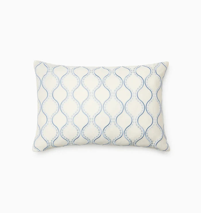 Isabella ivory/sea decorative pillow