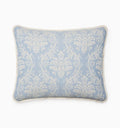 Isabella ivory/sea jacquard sham