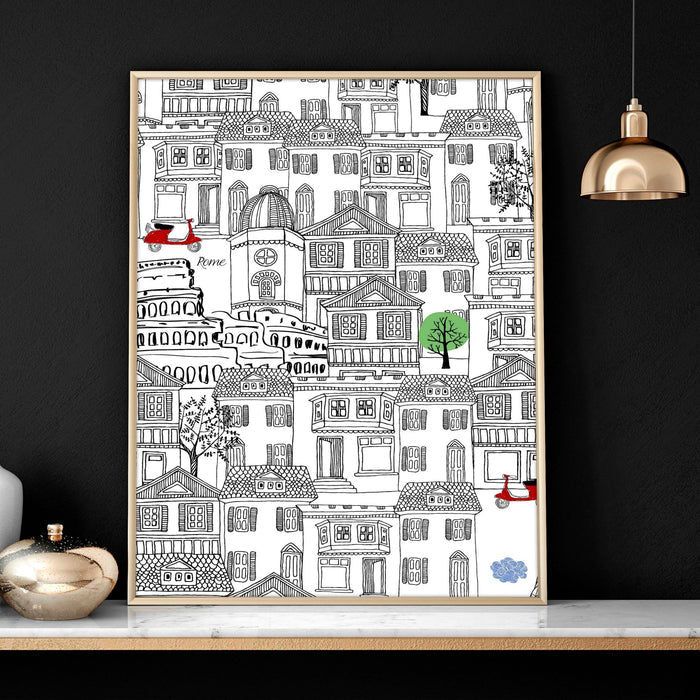 Italy print wall art | set of 2 travel posters