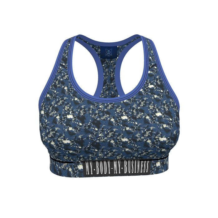 Marble-look Sports Bra