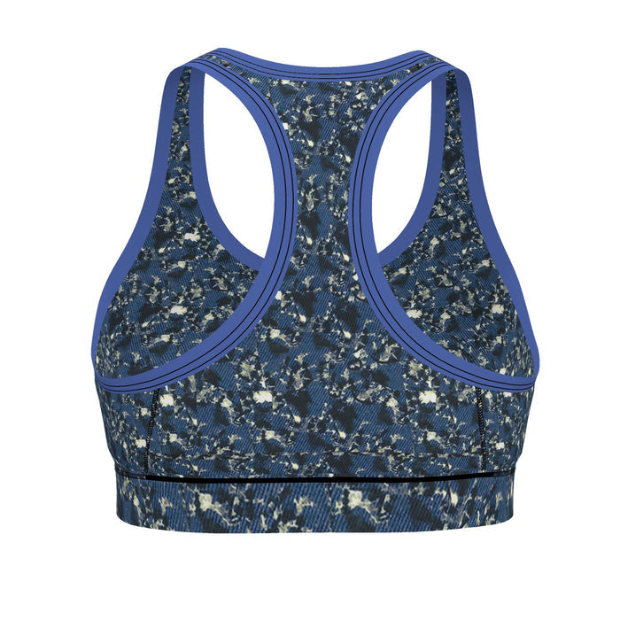 Marble-look Sports Bra