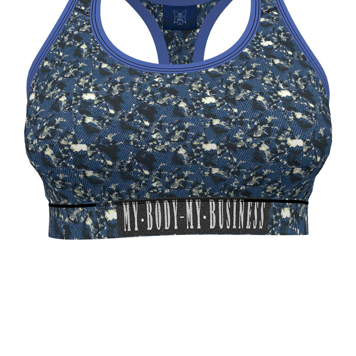 Marble-look Sports Bra