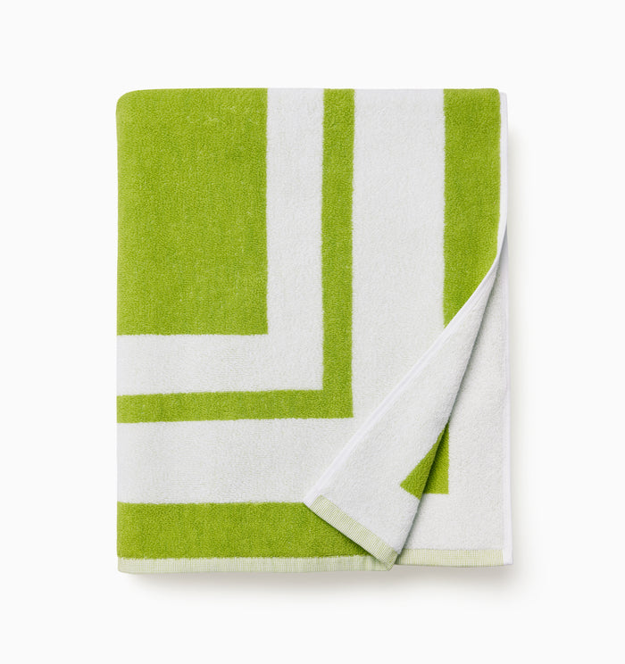 Kiwi folded Mareta beach towel