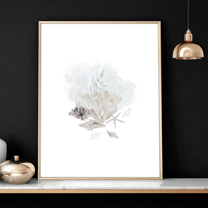 Modern beach house decor | Set of 3 wall art prints