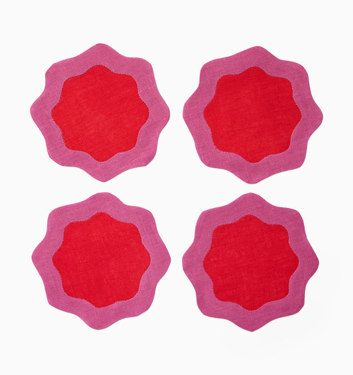POPPY/FLAMINGO / COCKTAIL (SET OF 6)