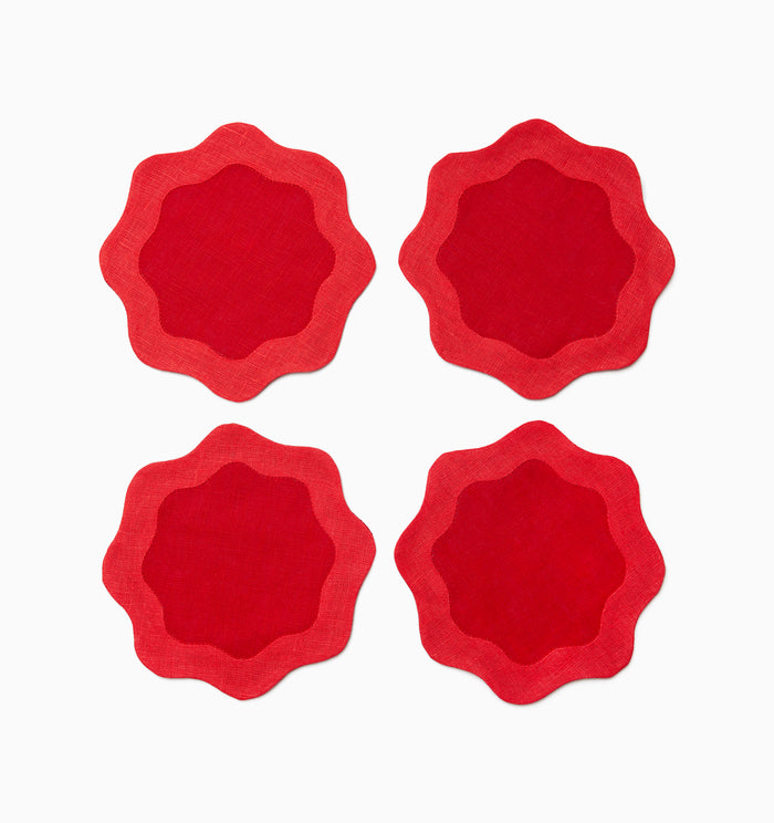 RED/POPPY / COCKTAIL (SET OF 6)