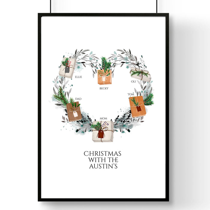 Personalized gift for family wall art