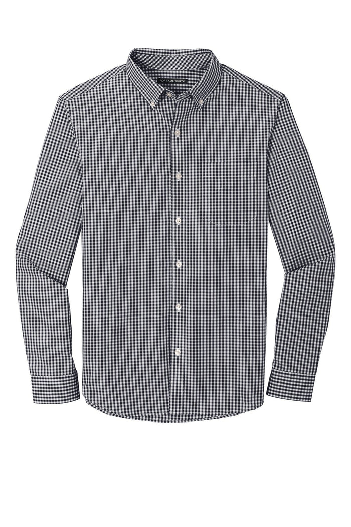 Port Authority W644 Broadcloth Gingham Easy Care Shirt