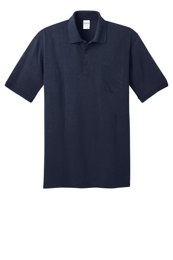 Port & Co KP55P Core Blend Jersey Knit Pocket Polo