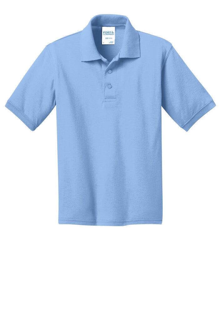 Port & Co KP55Y Youth Core Blend Jersey Knit Polo