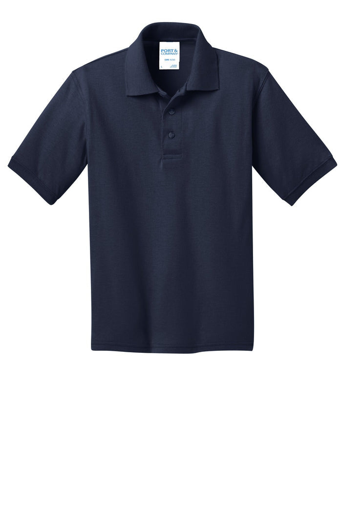 Port & Co KP55Y Youth Core Blend Jersey Knit Polo