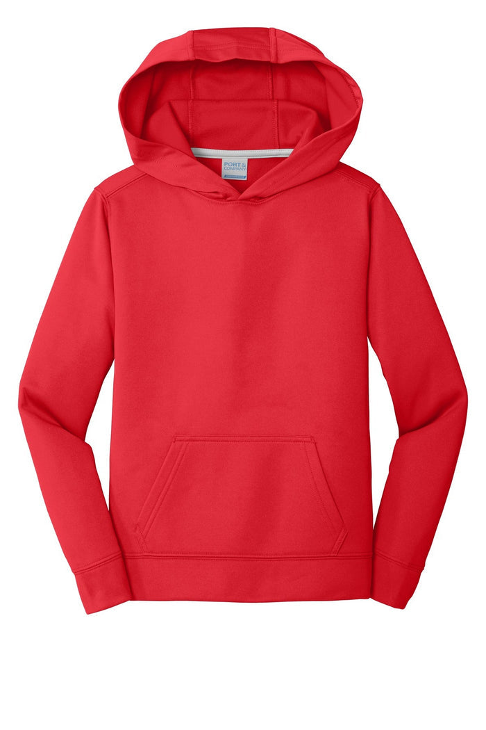 Port & Co PC590YH Youth Performance Fleece Pullover Hooded Sweatshirt