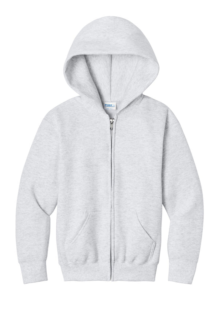 Port & Co PC78YZH Youth Core Fleece Full-Zip Hooded Sweatshirt
