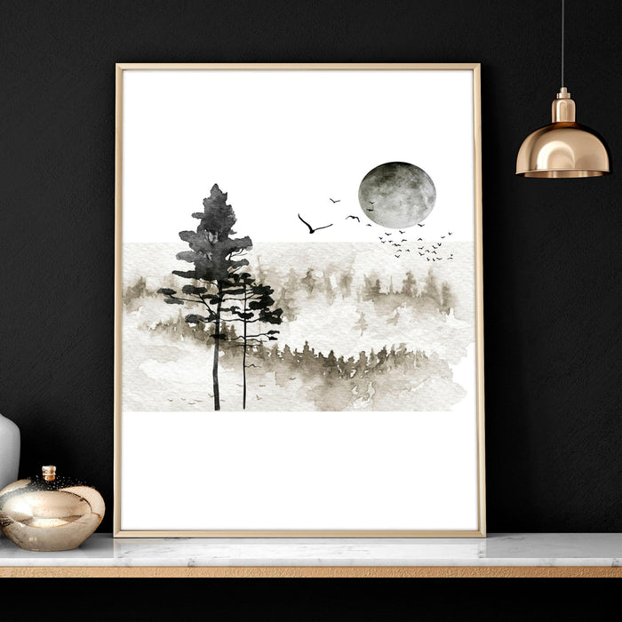 Scandinavian wall decor | set of 3 framed wall art