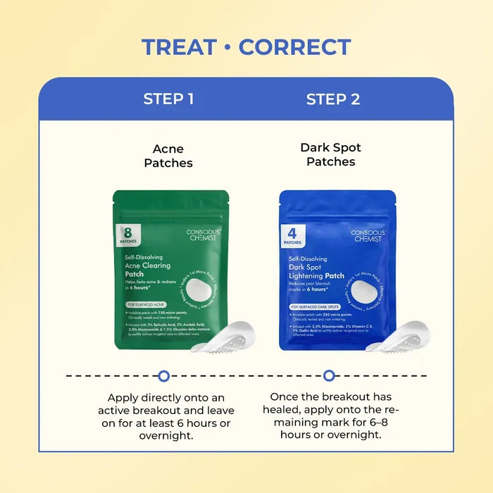 Spot Correction Duo | Microneedle Dark Spot Patch & Acne Patch