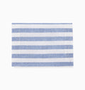 Stramare table runner folded in white/ocean
